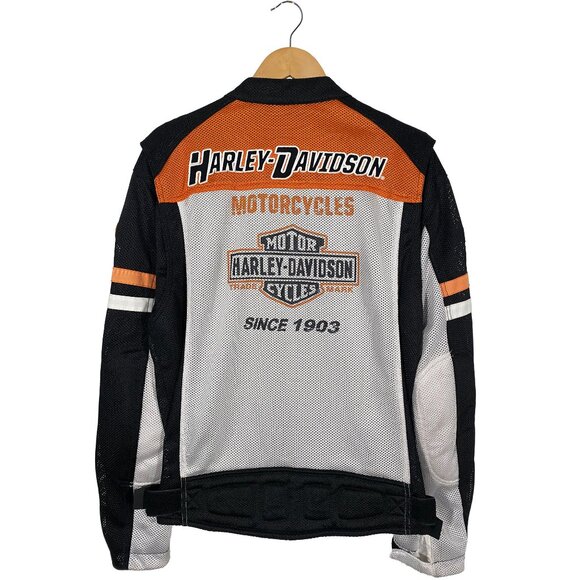 Harley-Davidson Gunnar Mesh Full Zip Armored Riding Jacket men's size Large - Picture 2 of 11
